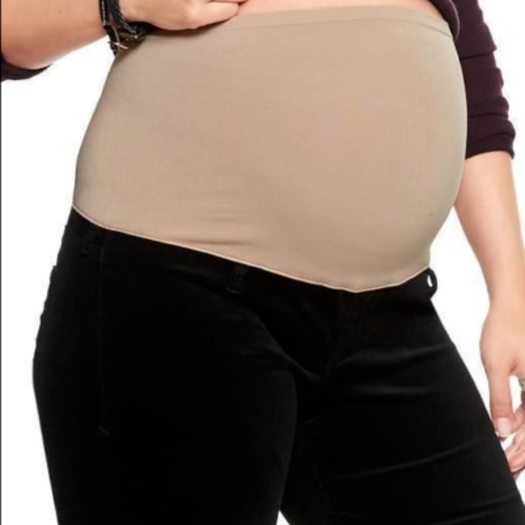 Gap Maternity Black Full Panel Velvet Legging/pant - Picture 1 of 3